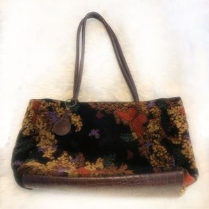 Bueno Velour Handbag | Butterfly Shoulder Bag